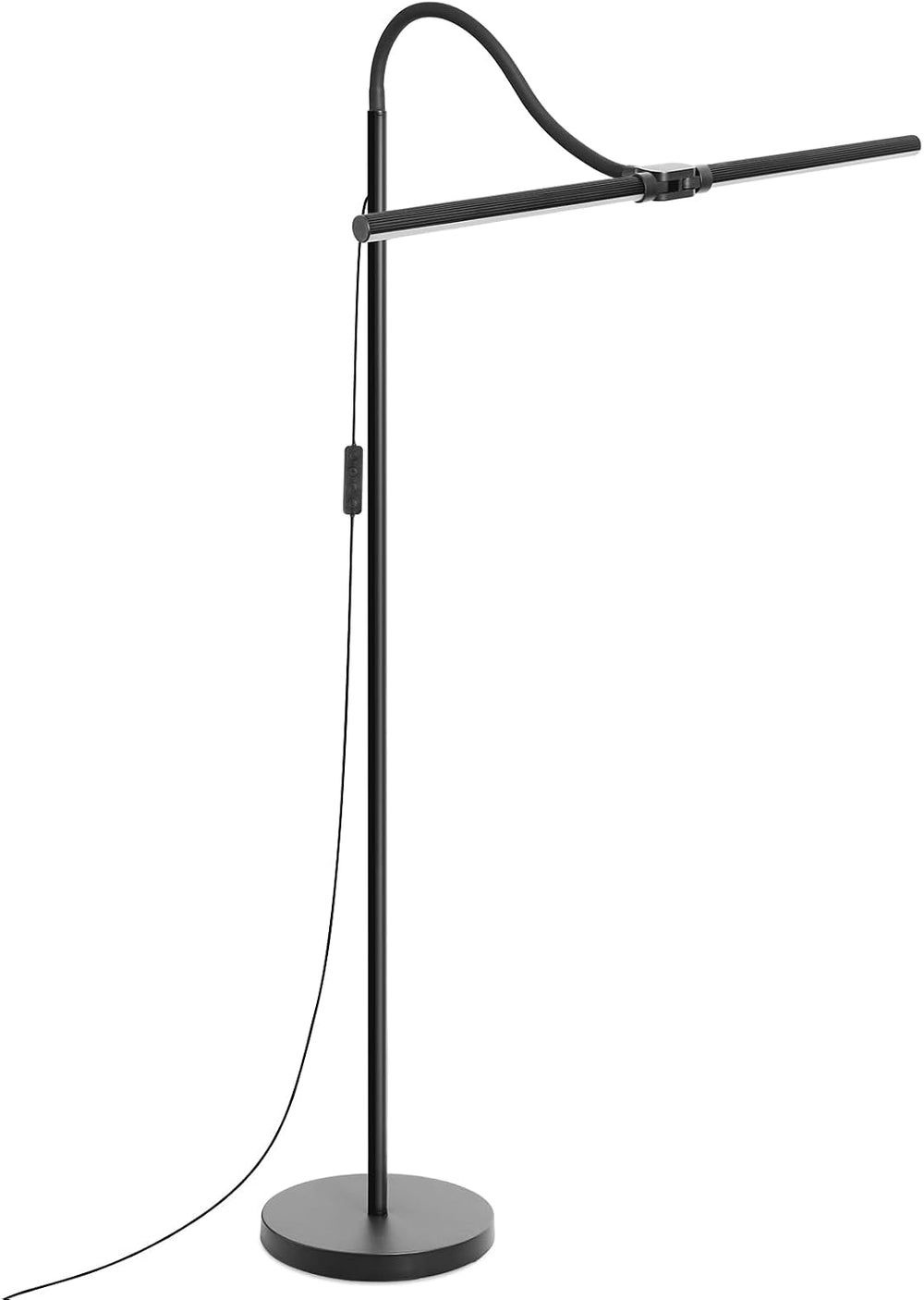 LED Floor Lamp, 18W/2000LM Bright Reading Floor Lamp for Office with Double H...
