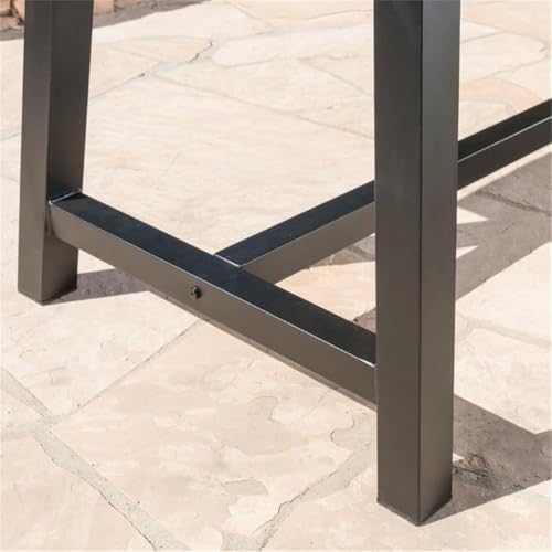 GDFStudio Cassie Outdoor Modern Industrial 3 Piece Acacia Wood Picnic Dining ...