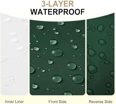 downluxe Waterproof Outdoor Chair Cushions Set of 2, 19" x 19" x 3&...
