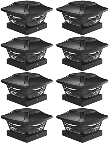 Davinci Lighting Renaissance Solar Outdoor Post Cap Lights - Includes Bases f...