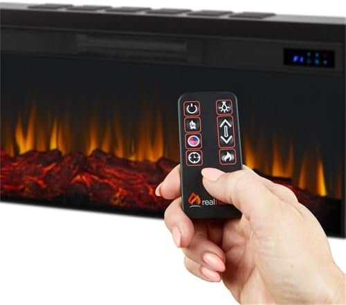 Real Flame Cravenhall Landscape Electric Fireplace with Mantel for Living Roo...