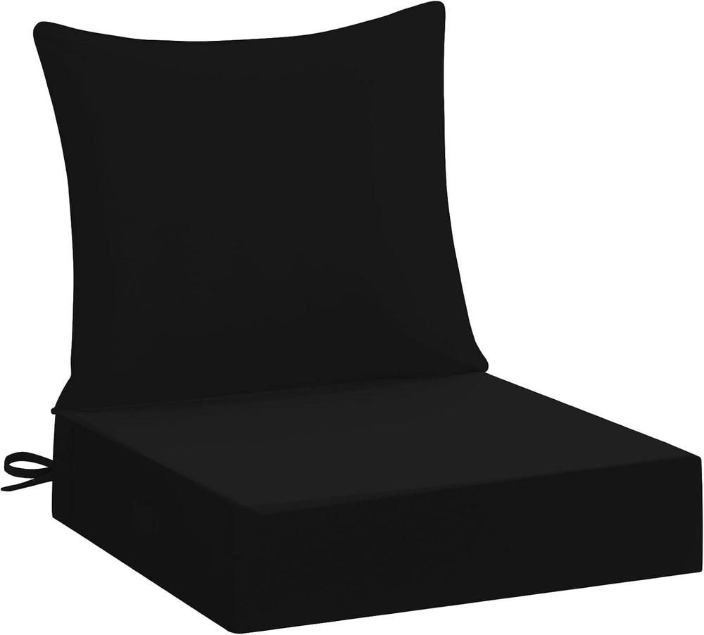 downluxe 24x24 Outdoor Chair Cushions, Waterproof Fade Resistant Patio Furnit...