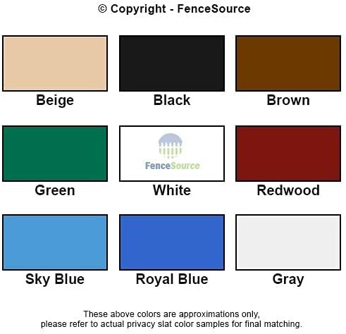 Brown Wave Slat (9 Colors Available) Single Wall Bottom Locking Privacy Slat ...