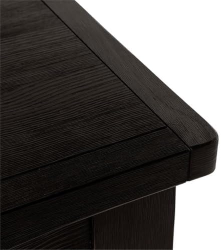 HOMES: Inside + Out Antique Black Greggory Rustic Bar Table