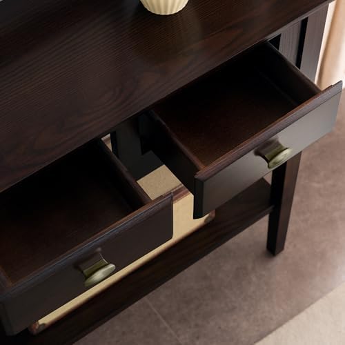Leick Home Teegan Console Table, 30", Chocolate Oak