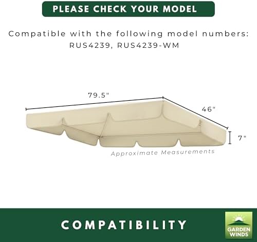 Garden Winds Durable 350 Replacement Canopy Top Compatible with Callimont Par...