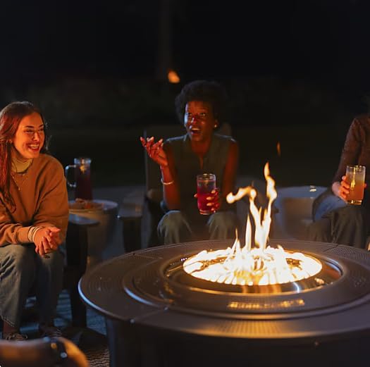 Solo Stove Infinity Flame 42" Propane Fire Pit | Outdoor Gas Fire Pit Table