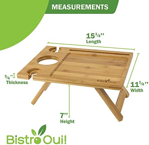 Portable Wine Table, a Folding Mini Picnic Snack Tray for the Beach, Camping,...