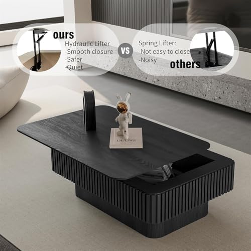 LKTART Lift Top Coffee Table for Living Room, Mid Century Modern Coffee Table...