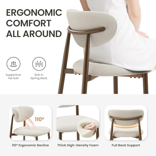 MALOL Bar Stools Set of 3, Counter Height bar stools, Kitchen Bar Stools with...