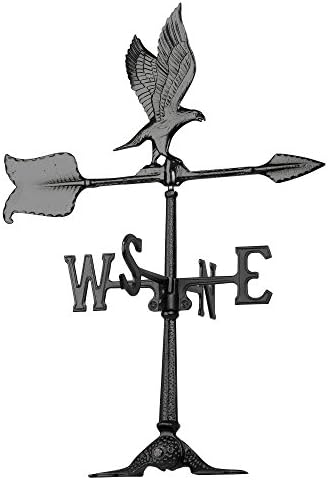 Whitehall Products Eagle Accent Weathervane, 24-Inch, Black
