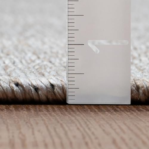 LUXE WEAVERS Modern Farmhouse Washable Area Rug Beige 9x12