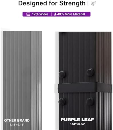 PURPLE LEAF Outdoor Pergola Retractable Aluminum 12' X 18', Turquoise...