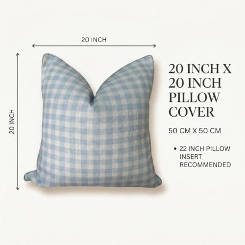 Jillien Harbor “The Charlie” Decorative Pillow Cover – Blue and White Accent ...