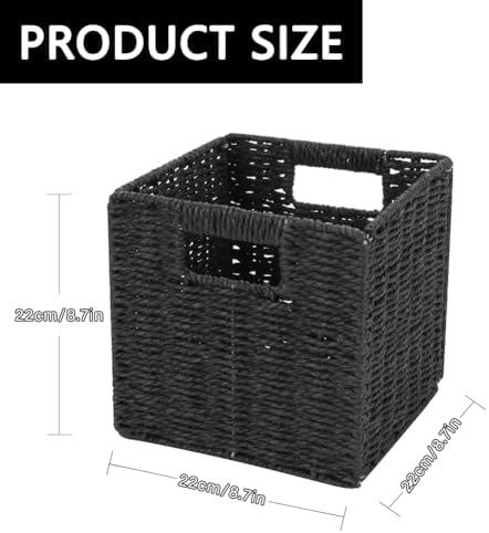 6 Pack 8.7 Inch Wicker Baskets