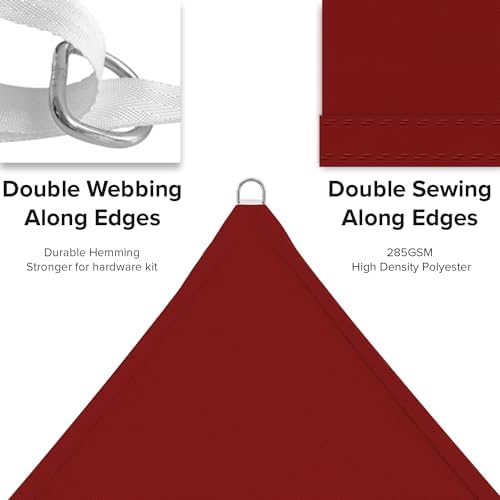 Waterproof 8' x 12' Sun Shade Sail Rectangle Canopy Shade Cover Sunsh...