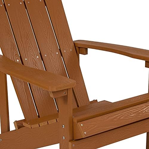 Flash Furniture Charlestown Commercial Grade Indoor/Outdoor Adirondack Chair,...