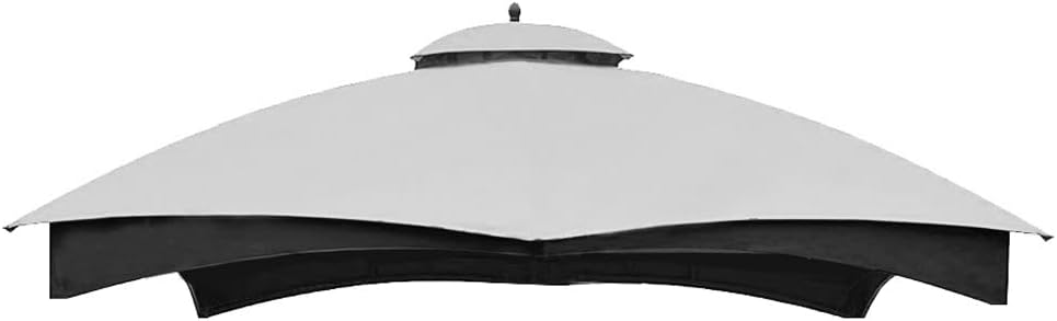 Hugline Outdoor Replacement Canopy Top Double Tier Gazebo Roof Cover for Lowe...
