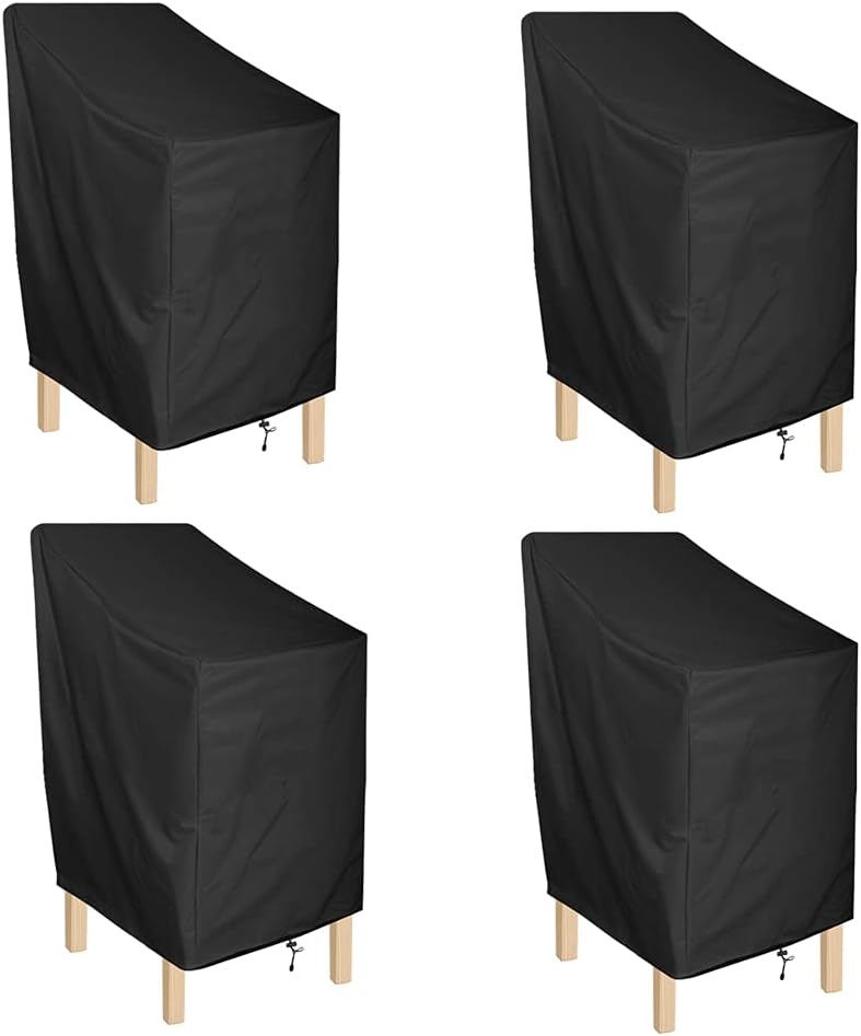 ANMINY Stackable Outdoor Patio Chair Covers, 27"L x 27"W x 49"...