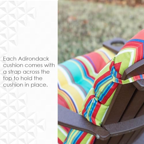 RSH DECOR: Foam Adirondack Chair Cushion | 48” x 20” x 2” | All-Weather Spun ...