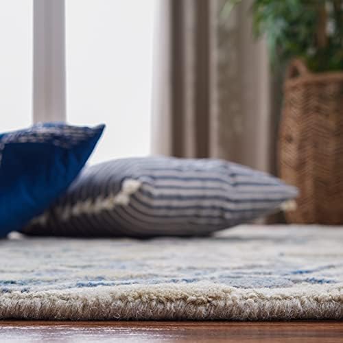 SAFAVIEH Glamour Collection 10' x 14' Ivory/Red GLM622A Handmade Prem...
