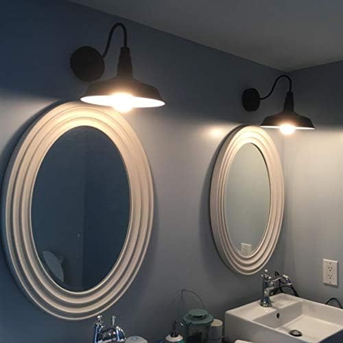 BRIGHTESS Bathroom Light Fixtures,Black Vanity Light, Decor Barn Light,E26 Fa...