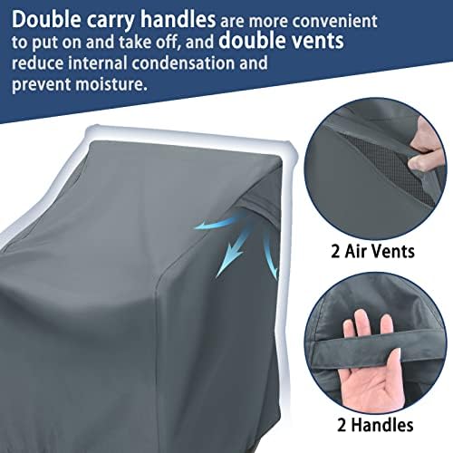 2 Pack Patio Chair Covers Waterproof Outdoor Rocker Chair Cover