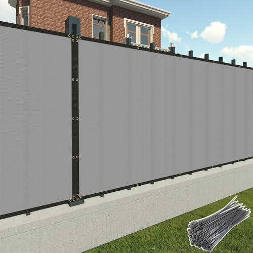 Patio Privacy Fence Screen 6' x 50' Outdoor Fence Cover Mesh Screen w...