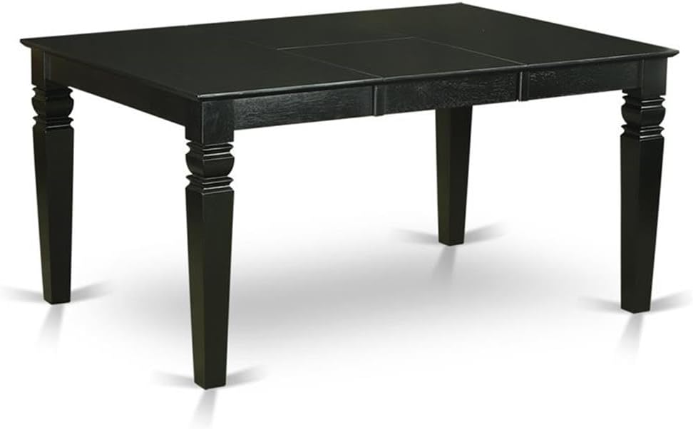 East West Furniture WECE5-BLK-21 5 Piece Dining Room Set Includes a Rectangle...