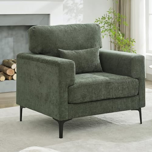 Oversized Accent Chair Armchair with Metal Legs