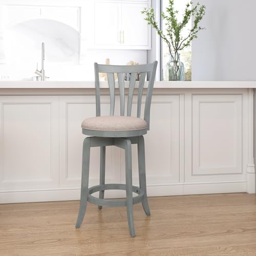 Hillsdale Furniture Hillsdale Savana Swivel Counter Stool, Blue