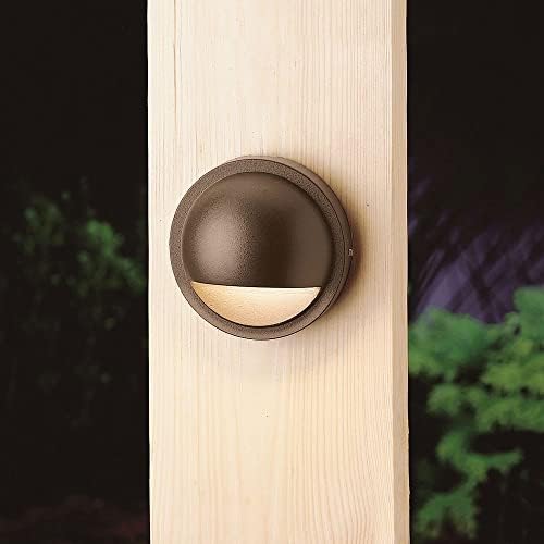 Kichler 15764WHT30R Half Moon LED Deck Light
