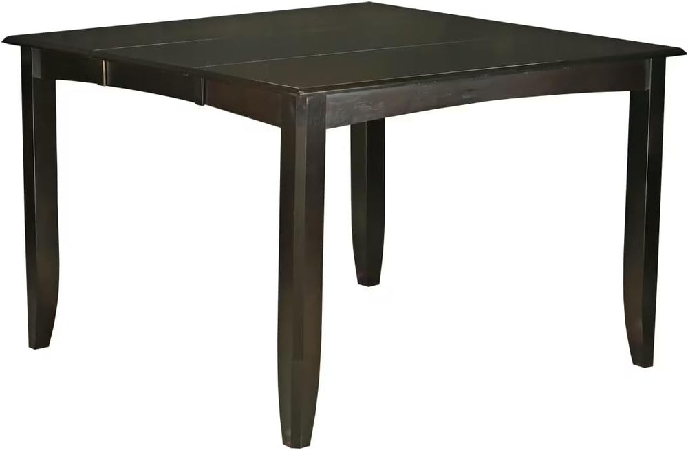 East West Furniture FAIR9-CAP-W 9 Piece Counter Height Pub Set Includes a Squ...