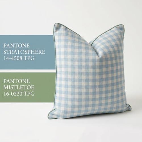 Jillien Harbor “The Charlie” Decorative Pillow Cover – Blue and White Accent ...