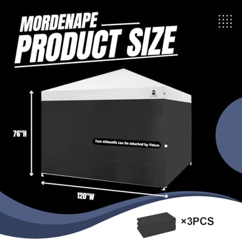 10x10 Pop Up Canopy Tent Sidewalls - Straight Leg Compatible, 300D Waterproof...