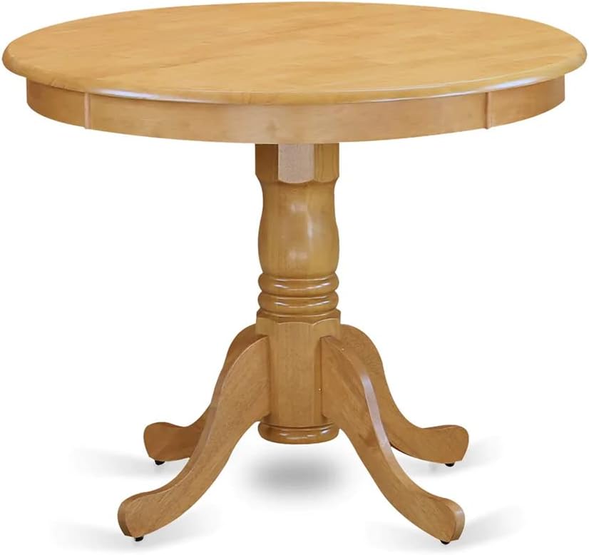 East West Furniture ANNO5-OAK-W 5 Piece Dining Room Furniture Set Includes a ...