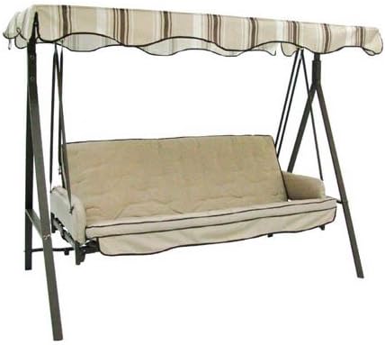 Replacement Canopy Top Cover for Garden Treasures Traditional 3 Person Swing ...