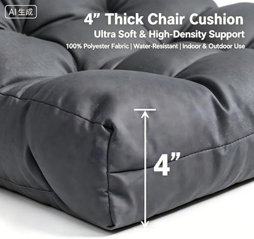 QILLOWAY Outdoor Chair Cushion for Patio Furniture, Waterproof Patio Cushions...