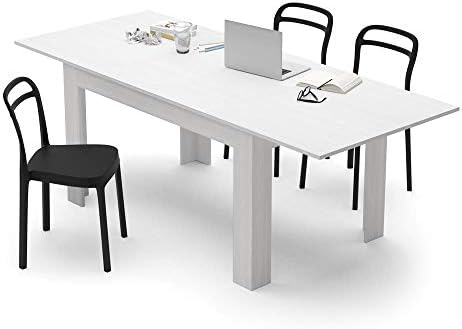 Mobili Fiver Easy Extendable Dining Table, 55.1 to 86.6 Inches, Seats 6-8, As...