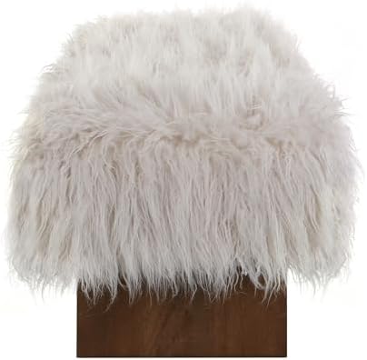 Christopher Knight Home Lenka 67" Long-haired Faux Wool Bedroom Bench, R...