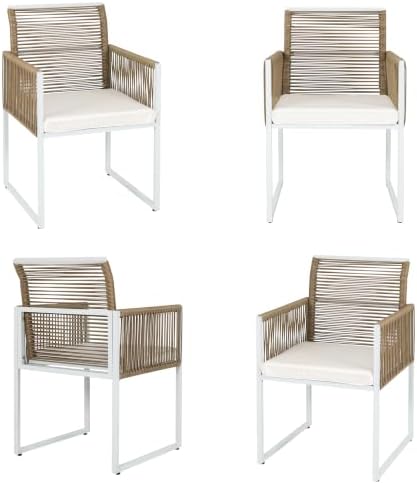 3PC Wicker Patio Dining Bistro Set for 2, All Weather Outdoor Use