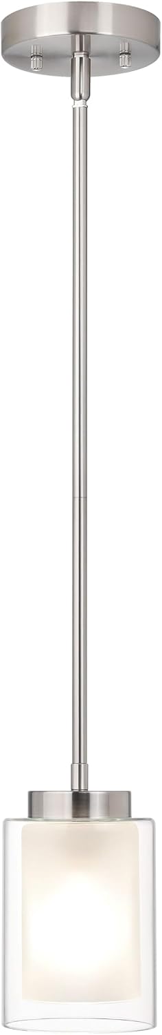 XiNBEi Lighting Modern Pendant Lighting for Kitchen Island Brushed Nickel