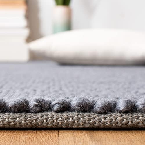 SAFAVIEH Area Rug 9x12 - Natura Collection - Large - Dark Grey, Handmade Wool...