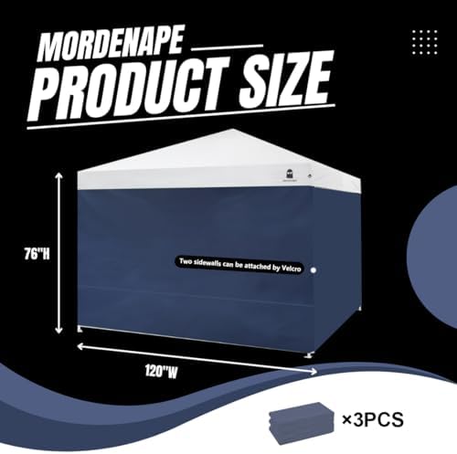 10x10 Pop Up Canopy Tent Sidewalls - Straight Leg Compatible, 300D Waterproof...
