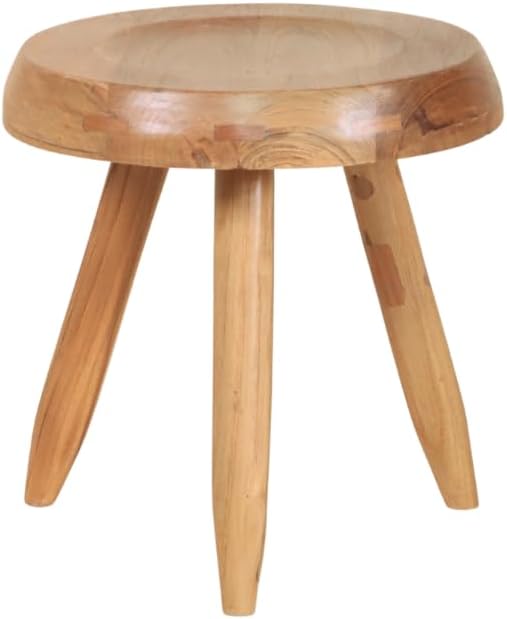 Berger Teak Milking Stool - Versatile Sitting Stool, Small Side Table, Outdoo...