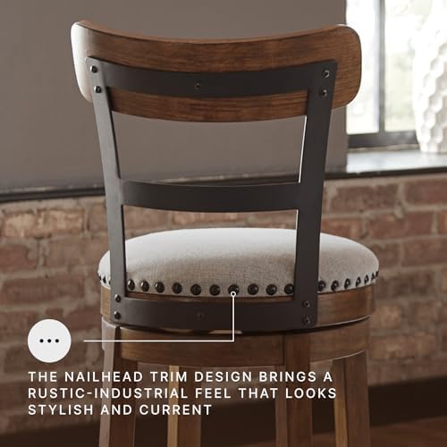 Signature Design by Ashley Valebeck Counter Height Bar Stool, Brown