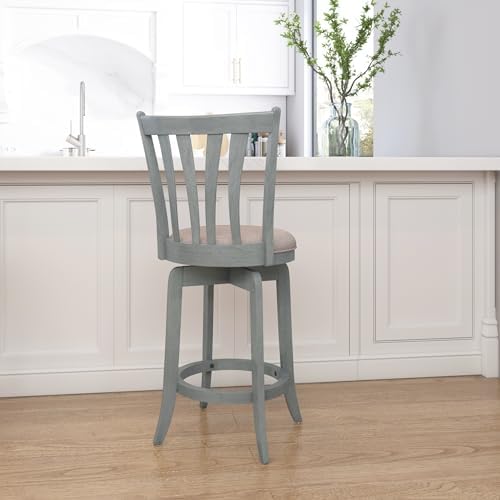 Hillsdale Furniture Hillsdale Savana Swivel Counter Stool, Blue