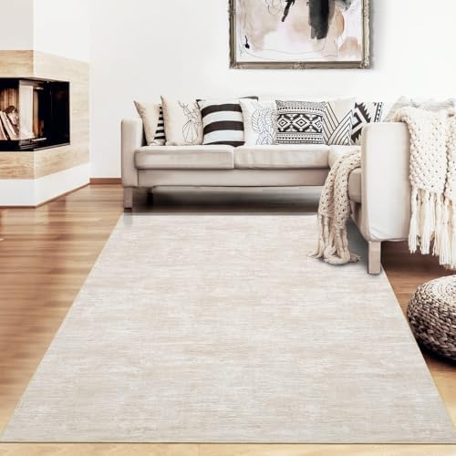 RUGSREAL 8x10 Washable Rug for Living Room Non-Slip Modern Abstract Area Rug ...