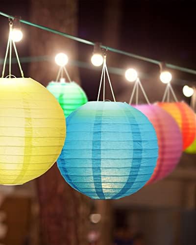 Treela 48 Pcs Paper Lanterns Party Decorations Round, Multicolor