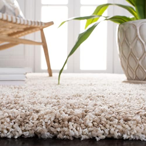 SAFAVIEH Hudson Shag Collection Area Rug - 11' x 15', Ivory/Beige, Ge...